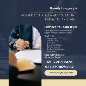 Affordable Khula Advocate in Karachi Pakistan