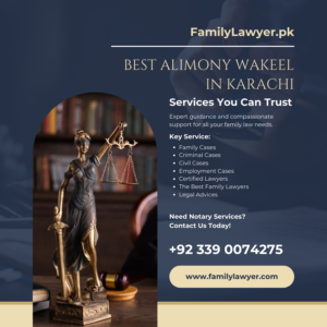 Best Alimony Wakeel in Karachi