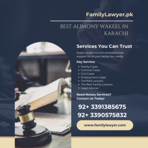 Best Alimony Wakeel in Karachi