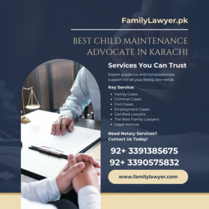 Best Child Maintenance Advocate in Karachi